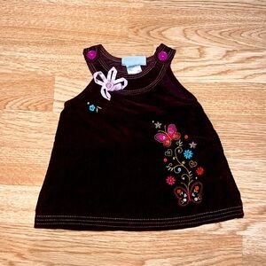 Youngland Brown Jumper with Butterflies Size Newborn